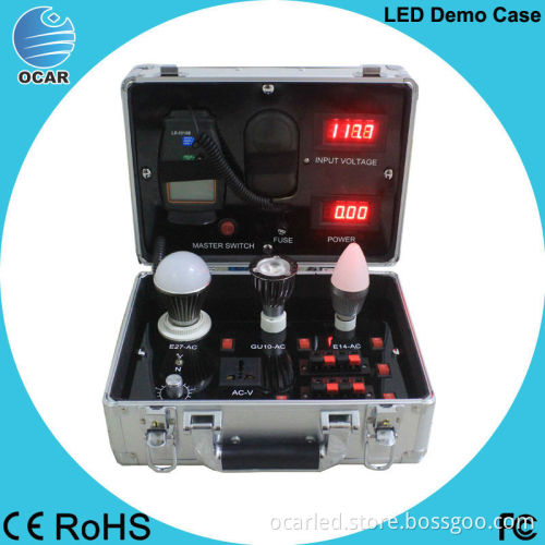 High Quality demo case led strip light show case from China Shenzhen manufacturer